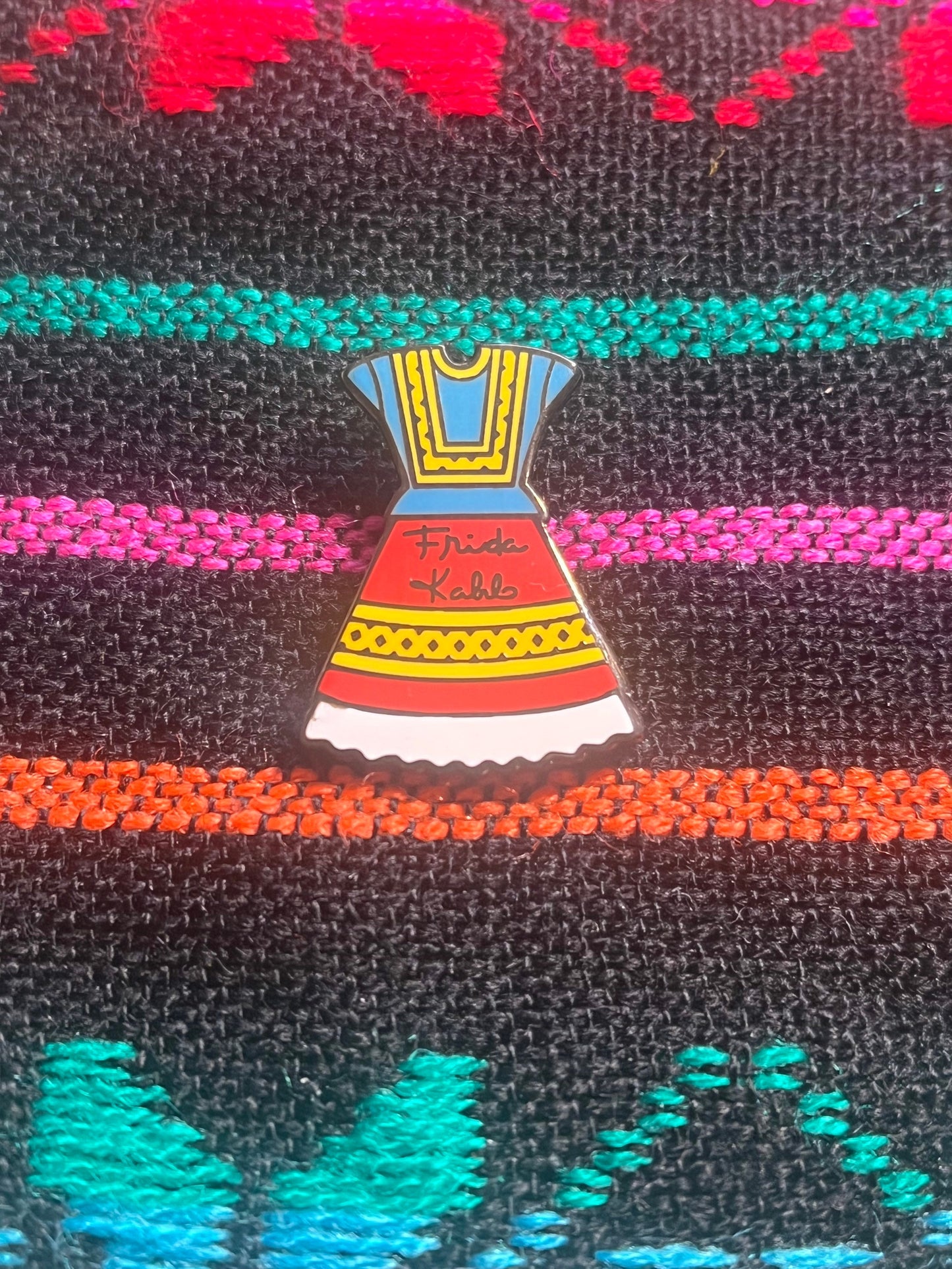 Frida Pin, Frida Kahlo pin, Frida, Frida Kahlo, Pin, Mexican Pin, Mexican, Mexican present, Frida's Dress, Inspirational woman, feminist Pin