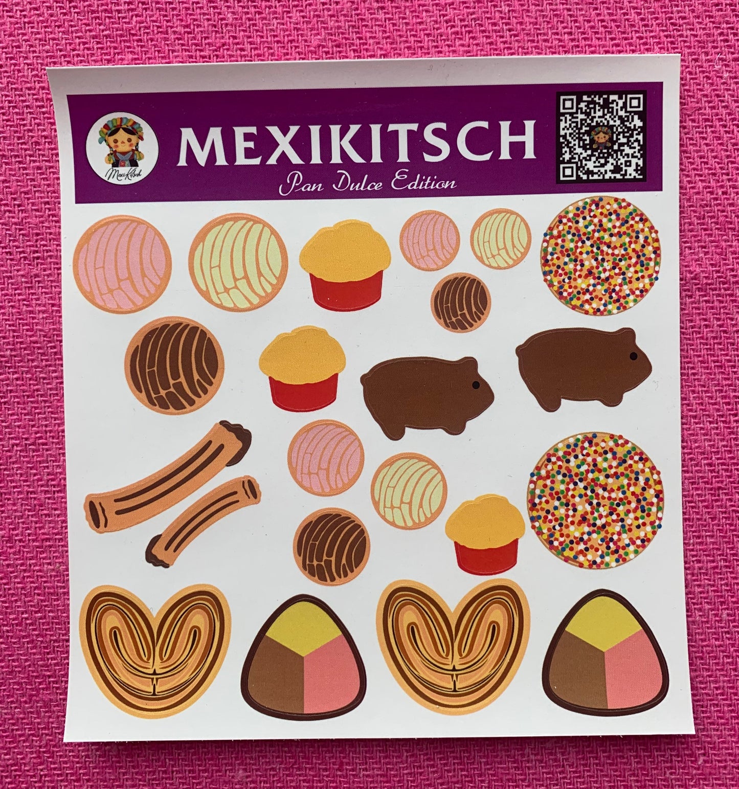 Mexican stickers, snack stickers, mexican food stickers, bullet journaling, stickers, planner stickers, bread stickers, pan stickers
