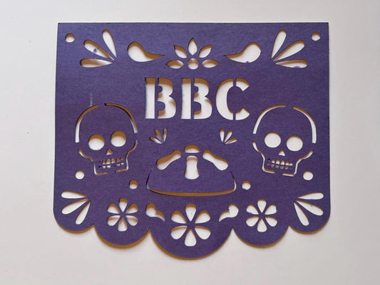 Personalised papel picado, altar, personalised mexican paper, personalised dia de muertos, personalised day of the dead, ofrenda, pan muerto