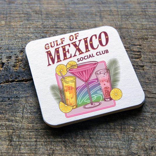 Mexican coaster, Gulf of Mexico, Mexico, mexican pride, coaster, Gulf of Mexico coaster, cocktail coaster, cocktail club, cocktail lover