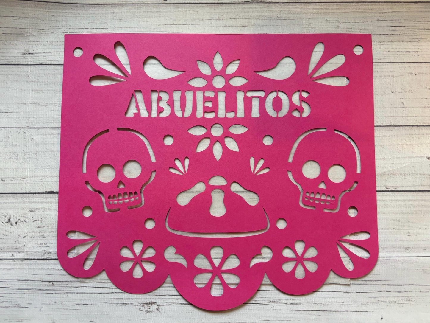Personalised papel picado, altar, personalised mexican paper, personalised dia de muertos, personalised day of the dead, ofrenda, pan muerto