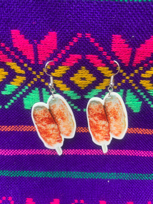 Elote, Elote earrings, Mexican earrings, mexican corn, mexican sweetcorn, funny earrings, kawaii earrings, cinco de mayo earrings, Mexican