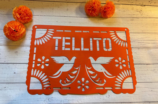 Personalised papel picado, altar, personalised mexican paper, personalised dia de muertos, personalised day of the dead, ofrenda