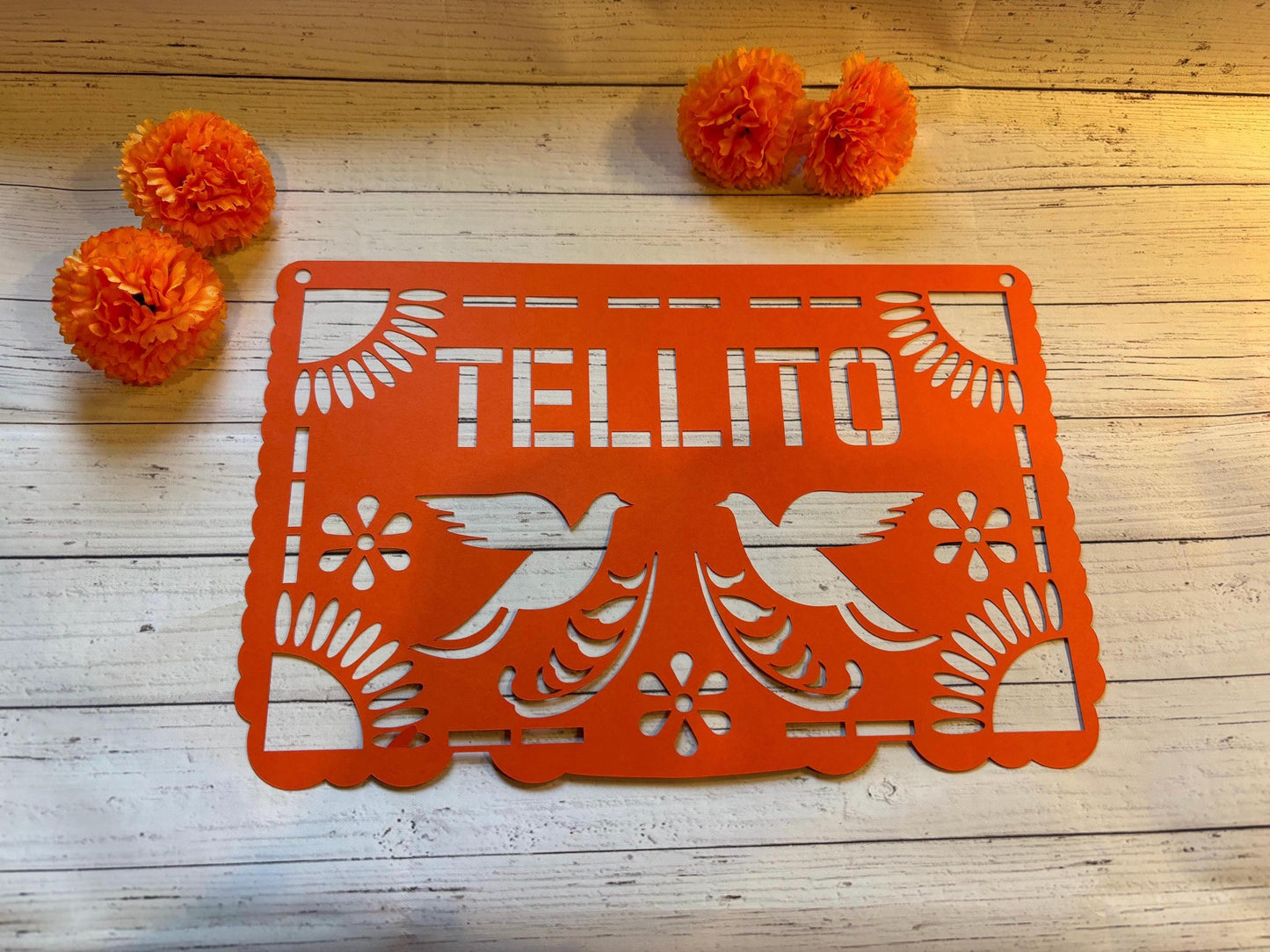 Personalised papel picado, altar, personalised mexican paper, personalised dia de muertos, personalised day of the dead, ofrenda